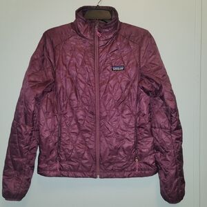 Patagonia Women's Nano Puff Jacket Size Small (Purple-burgundy)